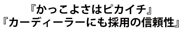 カッコよさはピカイチ